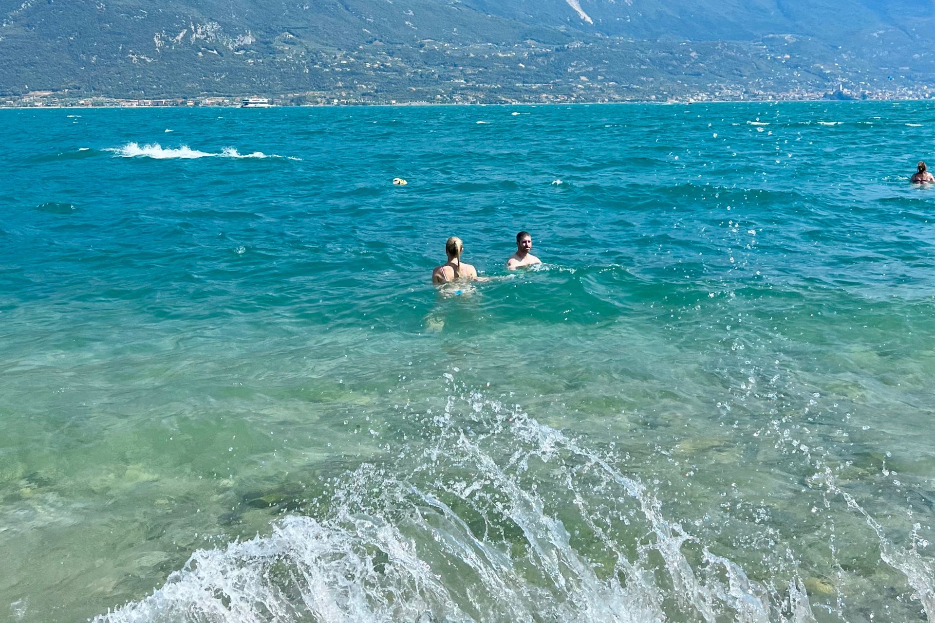 beach july 2022 limone people swimming